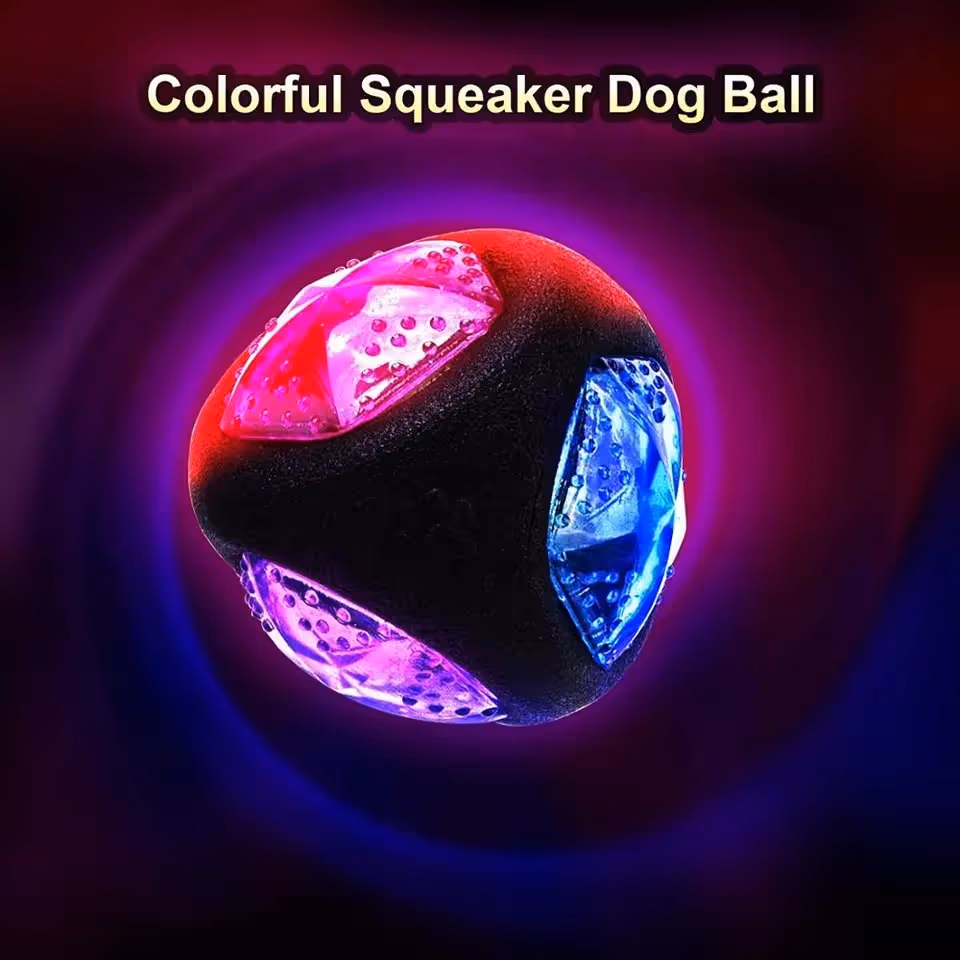 Flash Giggle Ball-Squeaky Ball for Dogs