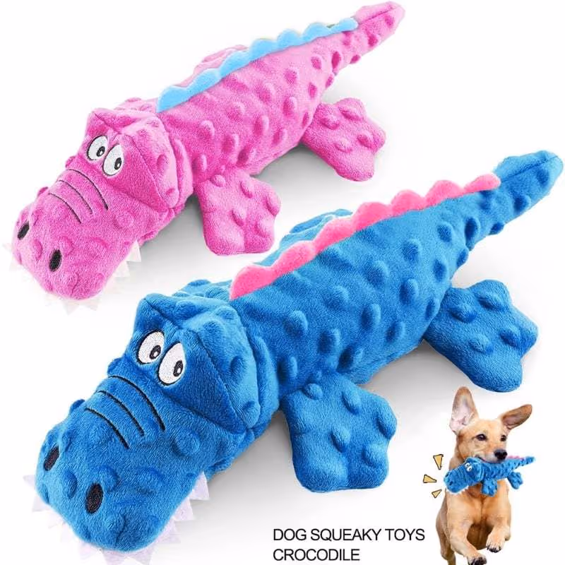 Crocodile 2023 NEW INDESTRUCTIBLE SQUEAKY PLUSH TOY FOR AGGRESSIVE CHEWERS